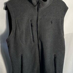 New With Tags Ralph Lauren Men's Gray Fleece Vest Size S